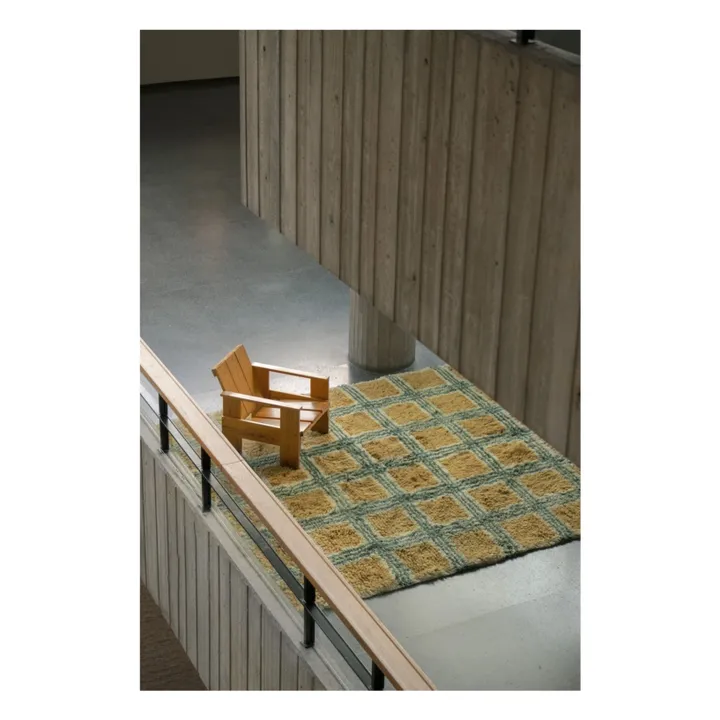 Tapis en laine Pergola, Evelina Kroon | Jaune moutarde- Image produit n°2