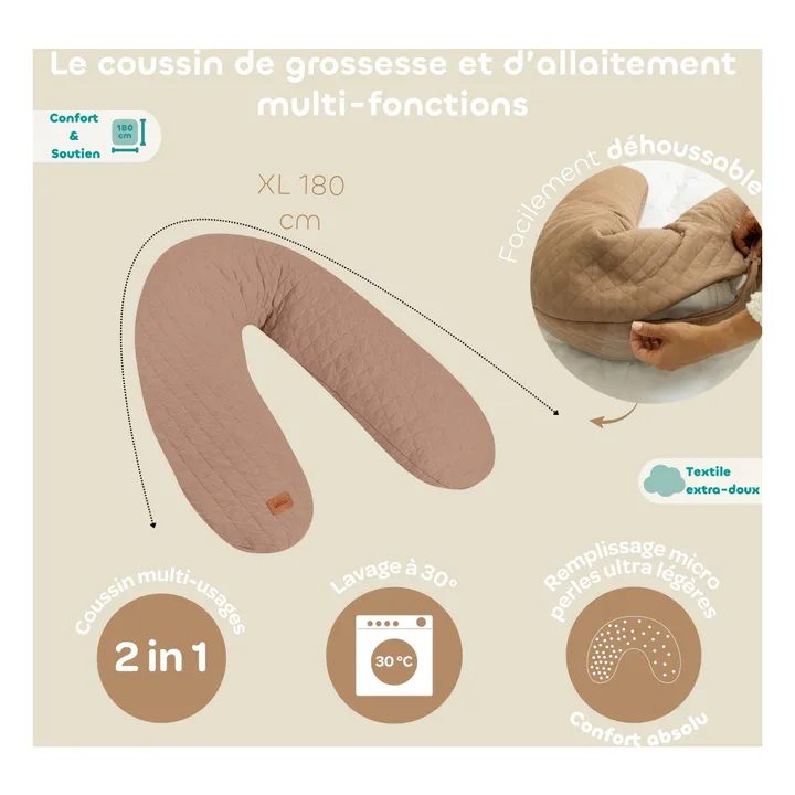 Coussin d'allaitement Big Flopsy | Marron glacé- Image produit n°3
