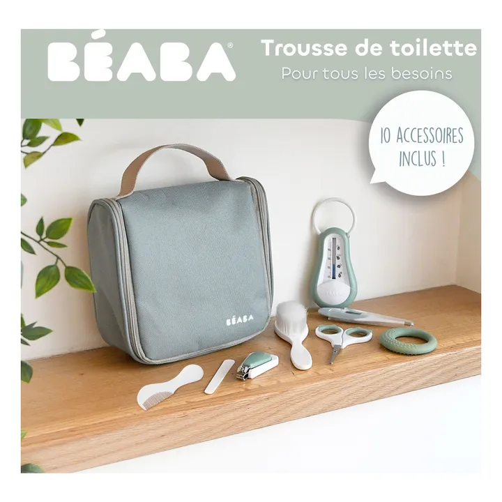 Trousse de toilette avec 10 accessoires | Sauge- Image produit n°6