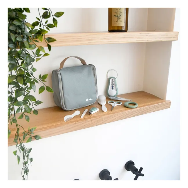 Trousse de toilettes avec 10 accessoires | Sauge