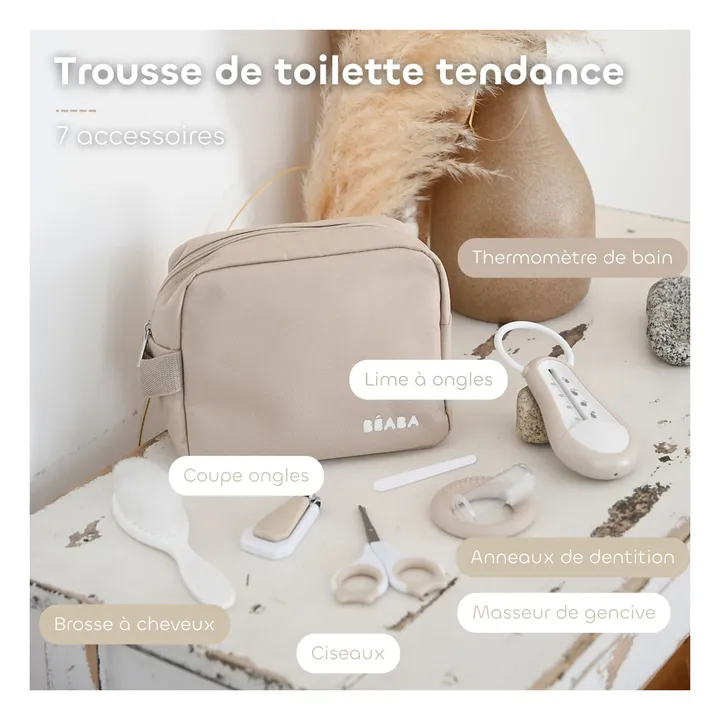 Trousse de toilette avec 7 accessoires | Argile- Image produit n°3