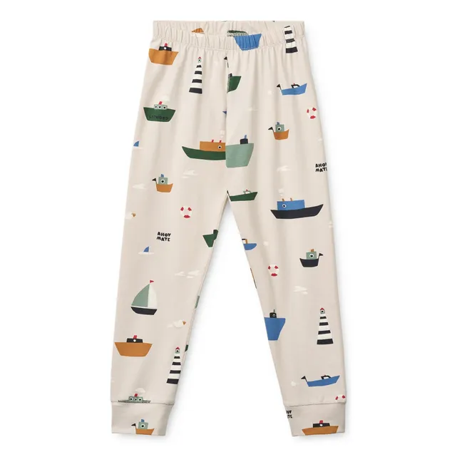 Pijama de algodón ecológico Wilhelm Bateaux | Crudo
