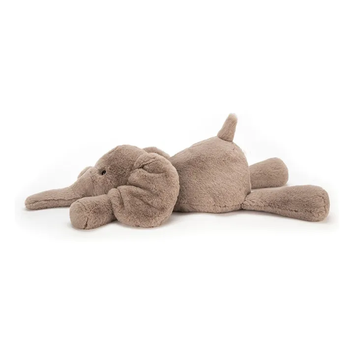 Peluche Elephant allongé | Gris- Image produit n°1