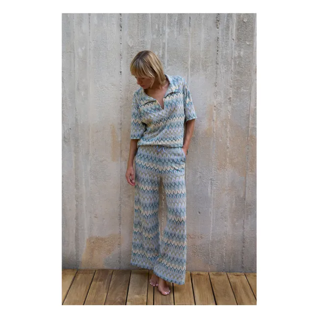 Pantalon Tricot Maud | Bleu