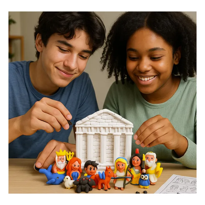 Kit pâte à modeler autodurcissante Mon Acropole Manga- Image produit n°1