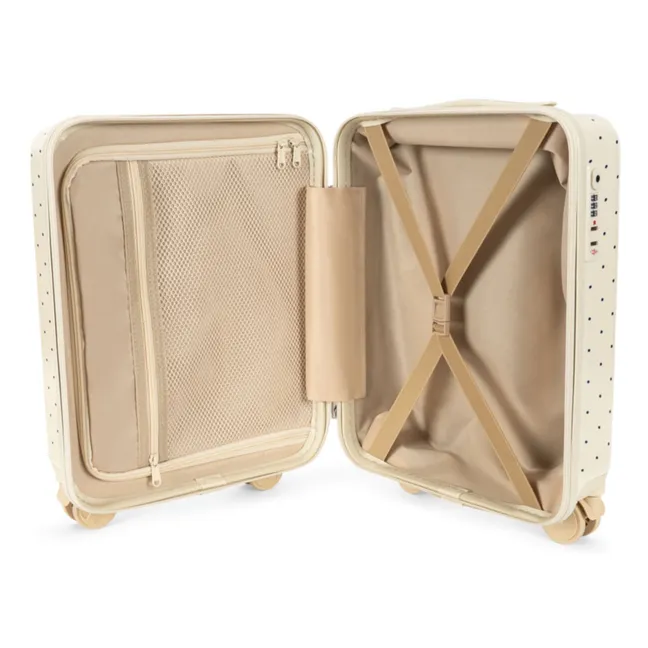 Valise Navy Dots | Ecru