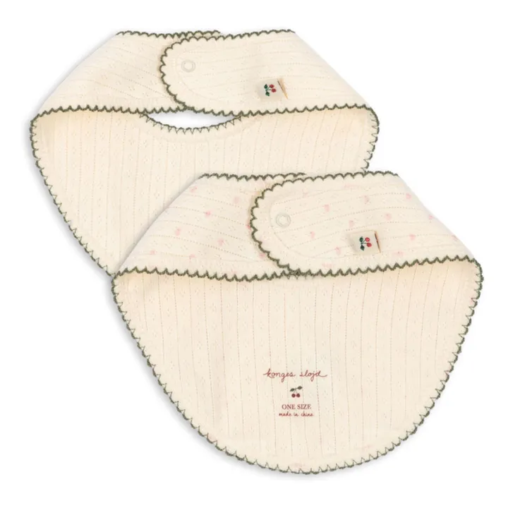 Minnie bandana bibs - Set of 2 | Ecru- Product image n°1