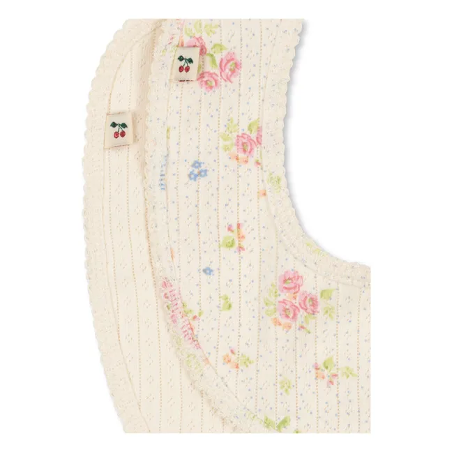 Bavoirs bandana Nonoka - Set de 2 | Ecru