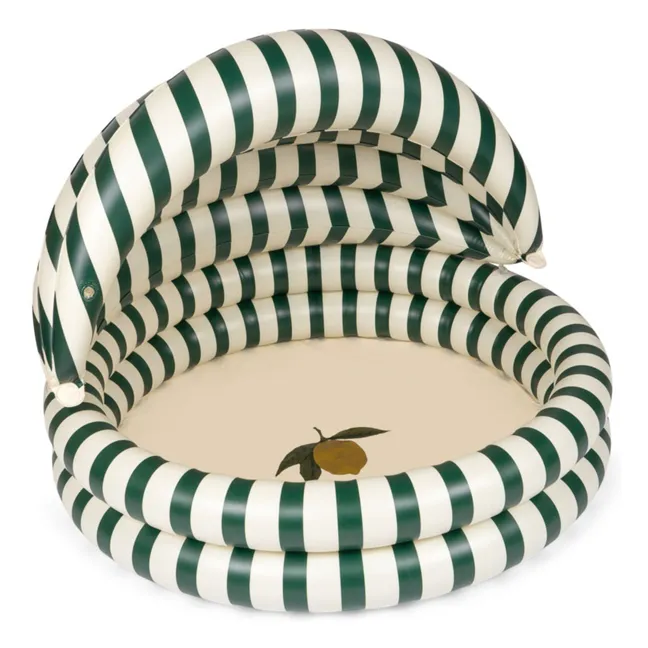 Piscina hinchable Stripe verde con toldo | Verde
