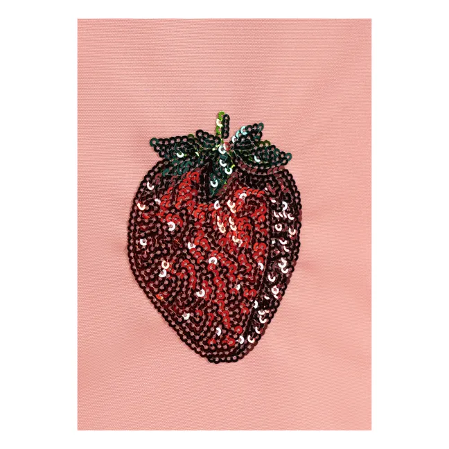 Bolsa isotérmica de fresa para el almuerzo | Rosa