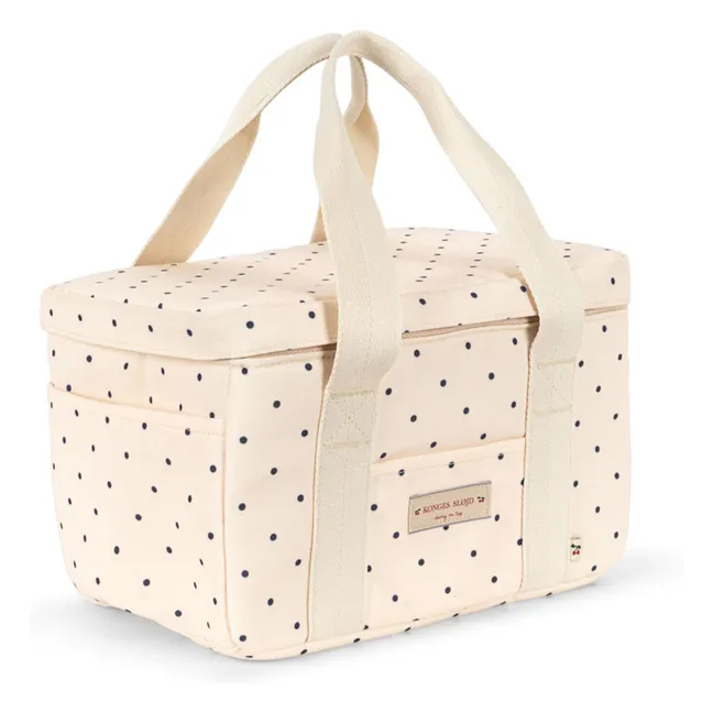 Carl Navy Dots cooler | Beige