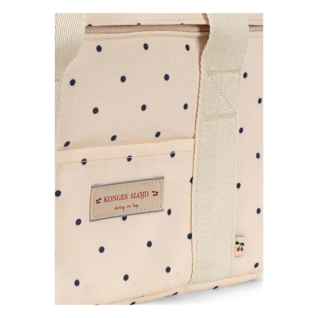 Glacière Carl Navy Dots | Beige