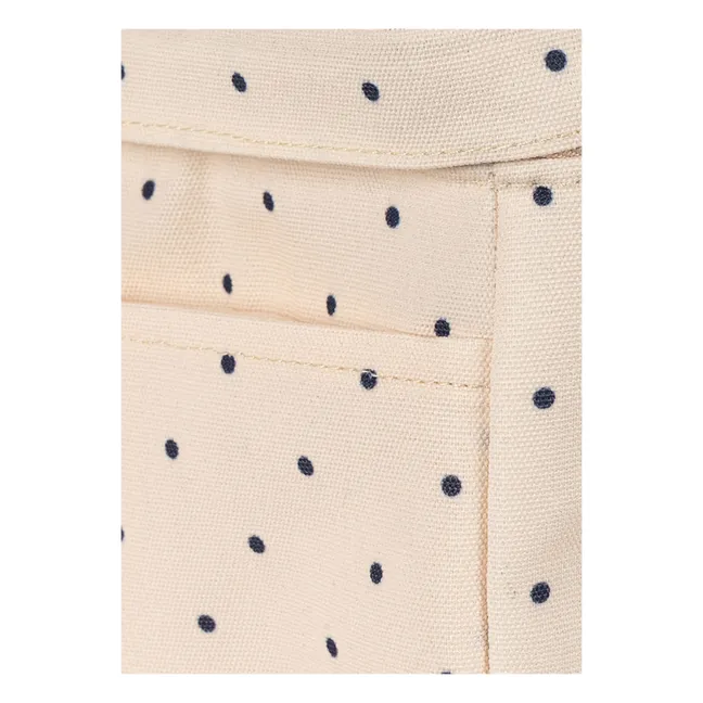 Carl Navy Dots cooler | Beige