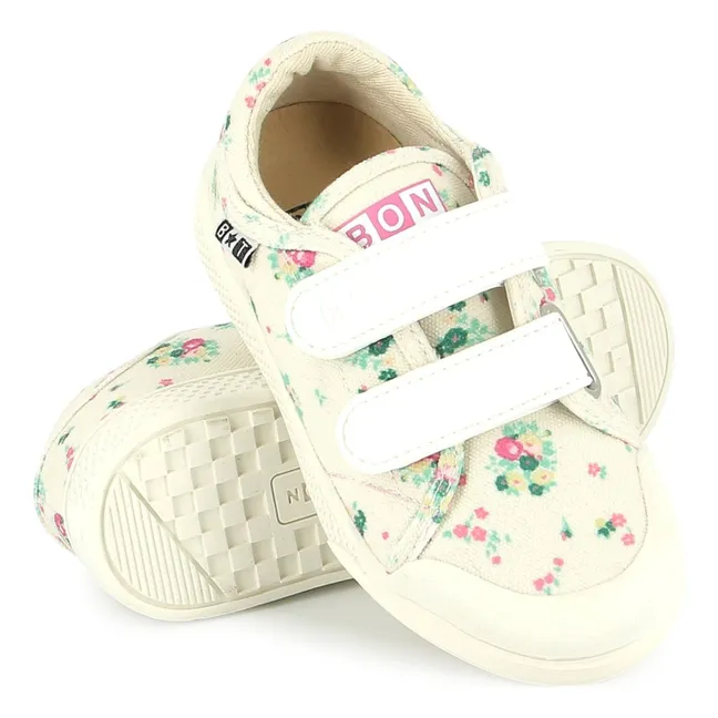 Flowery Izy Scratch Sneakers | Ecru