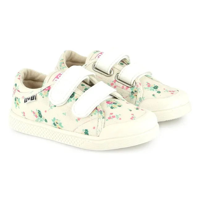 Flowery Izy Scratch Sneakers | Ecru
