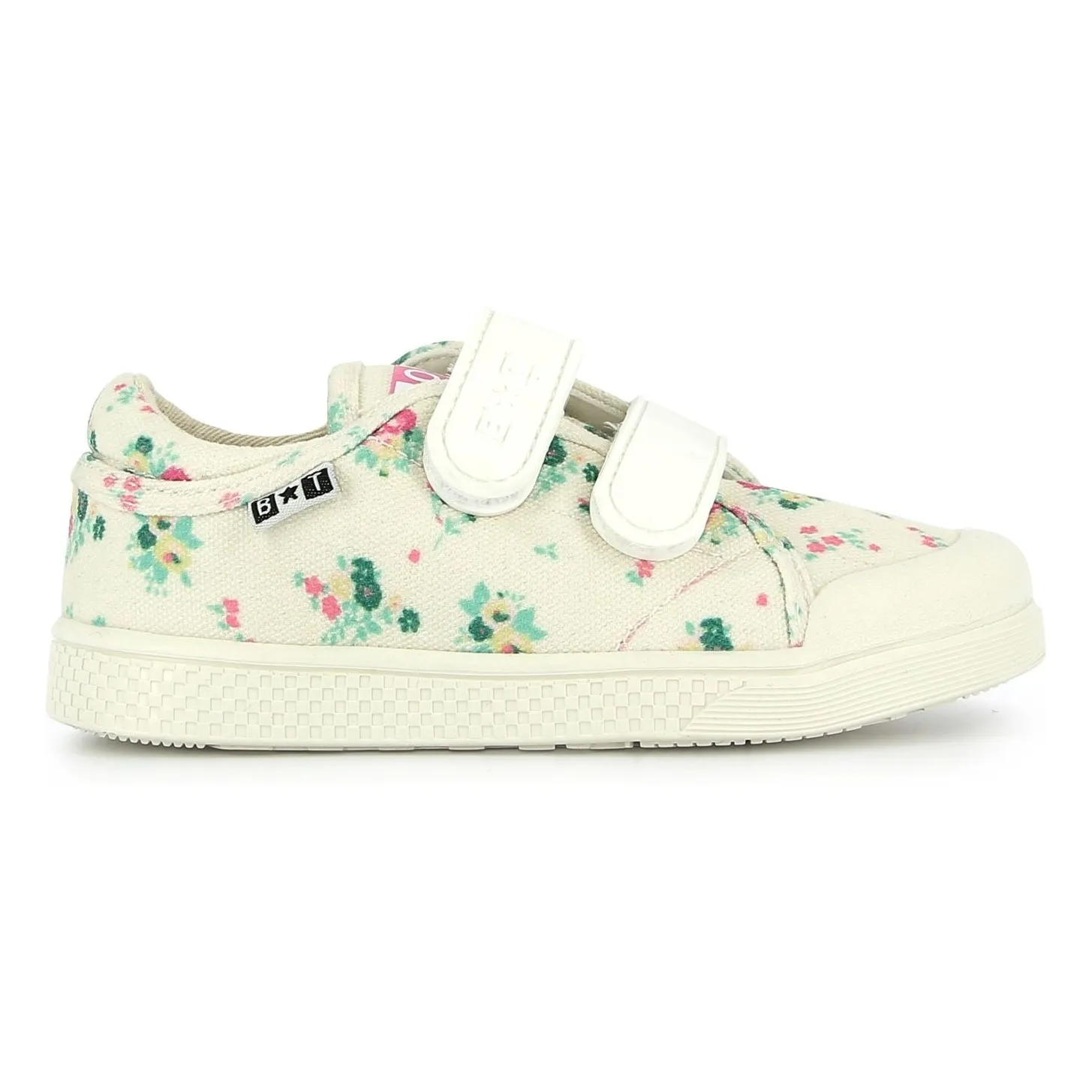 Bonton Ecru Flowery Izy Scratch Sneakers