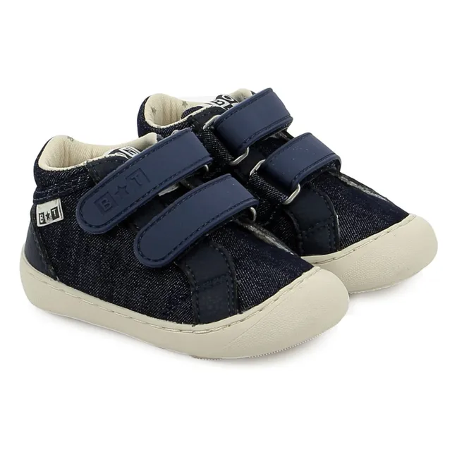 Sneakers Denim Smoothie Easy Double Scratch | Blu notte