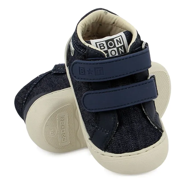 Sneakers Denim Smoothie Easy Double Scratch | Blu notte