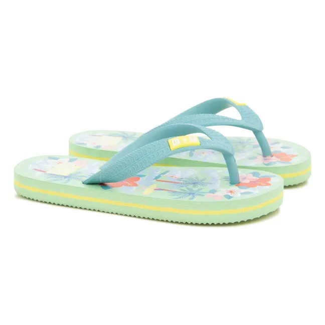 Paf Plage flip-flops | Green water