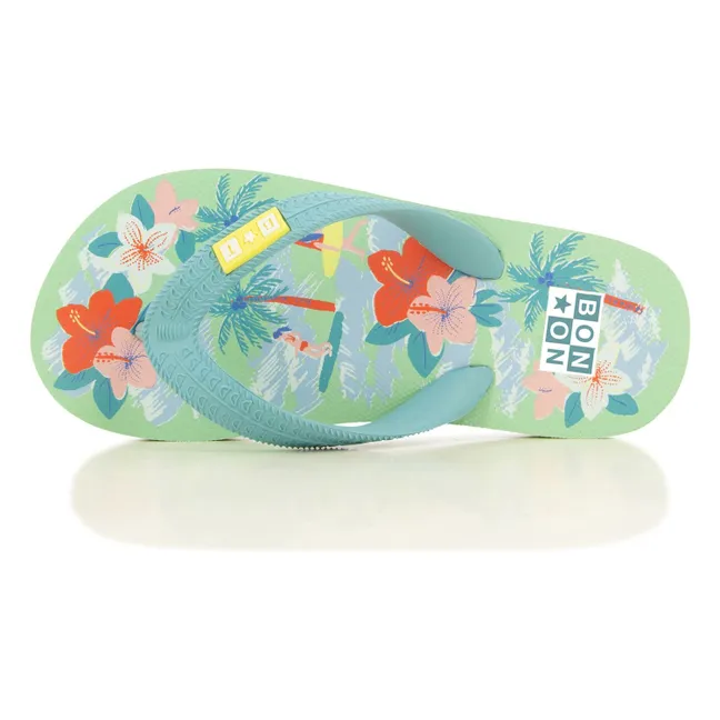 Paf Plage flip-flops | Green water