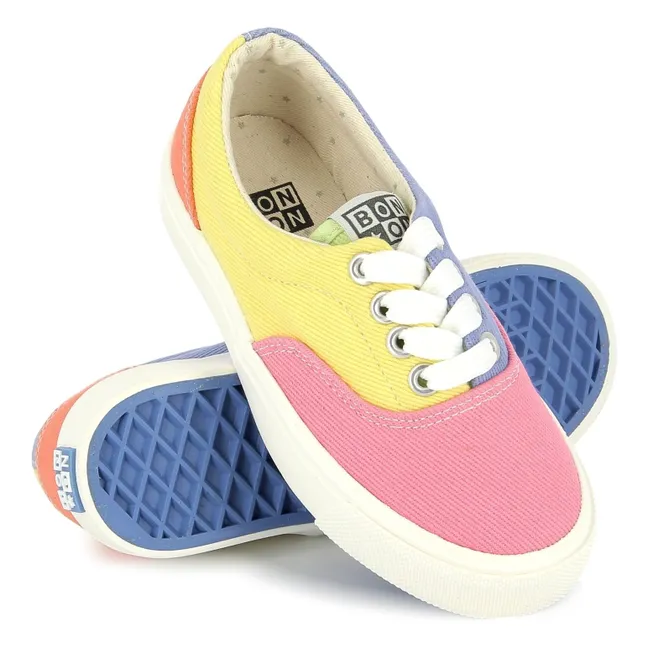 Baskets Lacets Elastiqués Skate | Rose bonbon