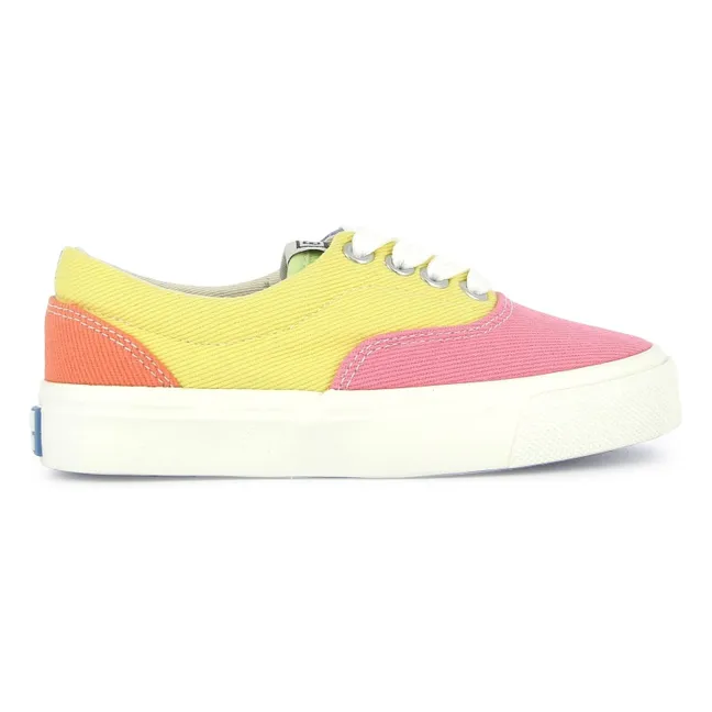 Baskets Lacets Elastiqués Skate | Rose bonbon