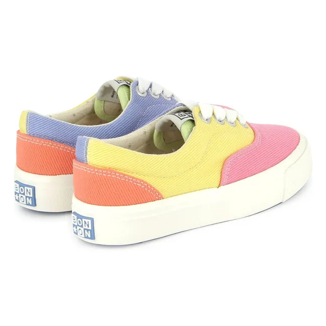 Baskets Lacets Elastiqués Skate | Rose bonbon