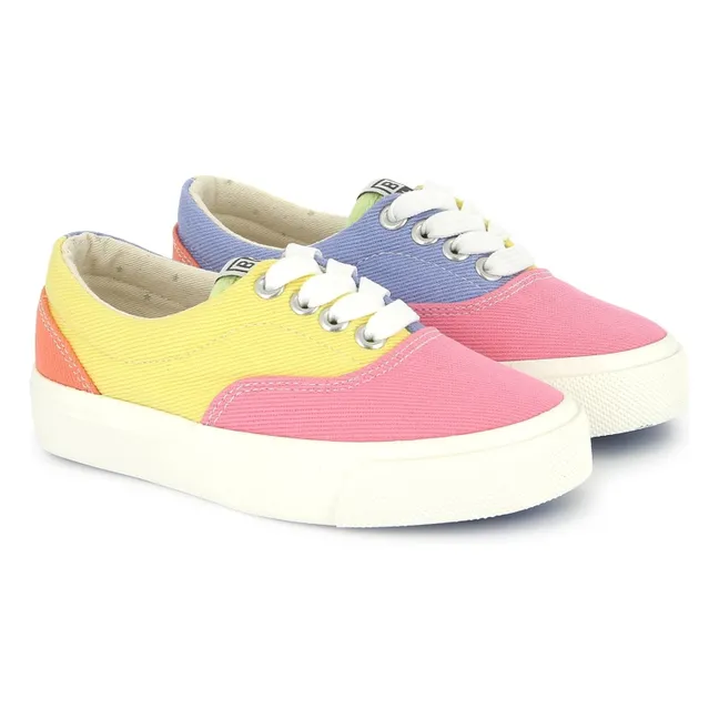 Baskets Lacets Elastiqués Skate | Rose bonbon
