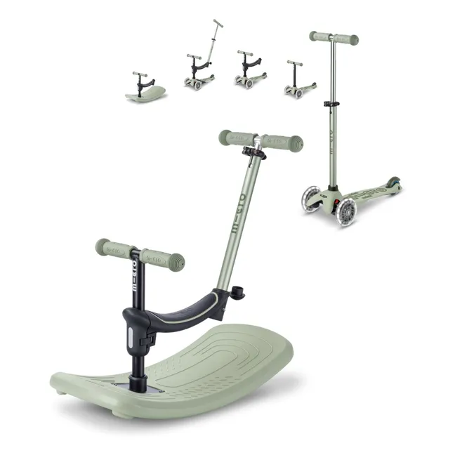 Trottinette évolutive Rock&Go LED | Sauge