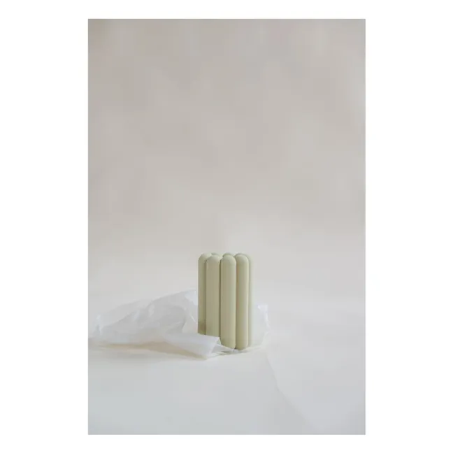 Lámpara colgante de cerámica Stucco 3 | Verde pistacho