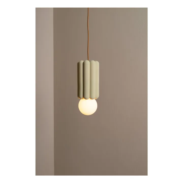 Lámpara colgante de cerámica Stucco 3 | Verde pistacho- Imagen del producto n°1