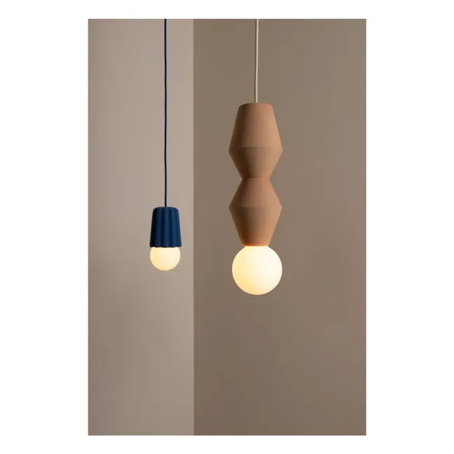 Stucco 2 ceramic pendant | Brown
