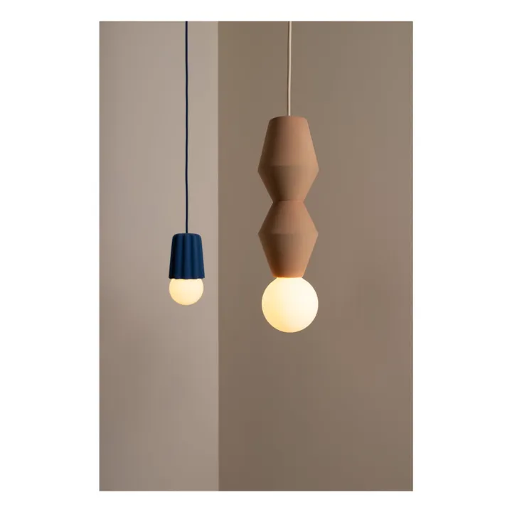 Stucco 2 ceramic pendant | Brown- Product image n°1