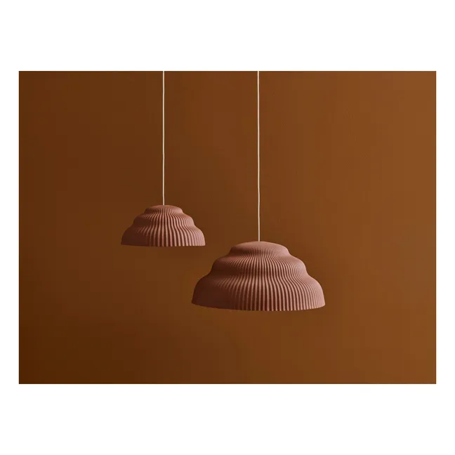 Kaskad ceramic suspension lamp | Rust