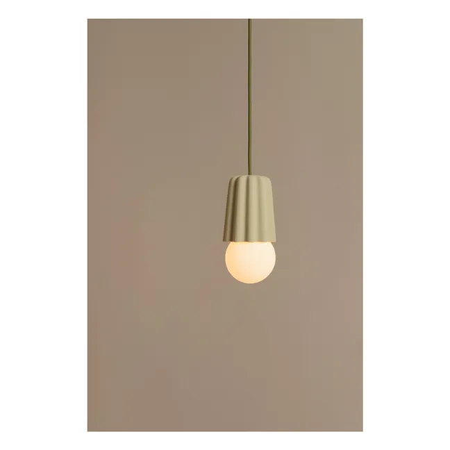 Stucco ceramic hanging lamp | Pistachio green