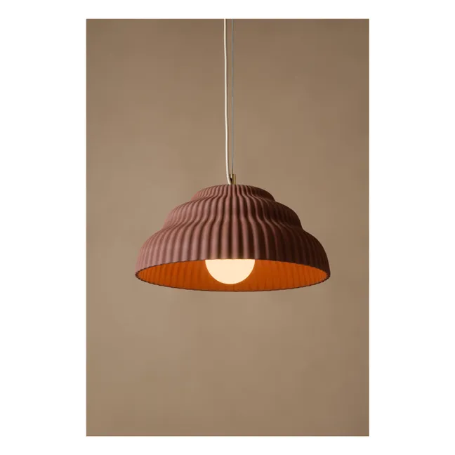 Kaskad ceramic suspension lamp | Rust