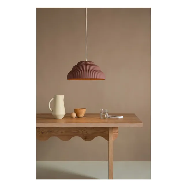 Kaskad ceramic suspension lamp | Rust