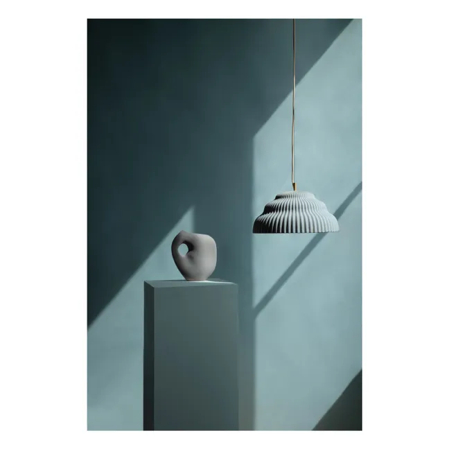 Kaskad ceramic suspension lamp | Light Blue
