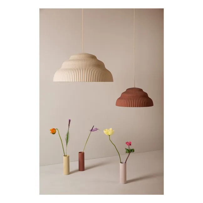 Kaskad ceramic suspension lamp | Beige