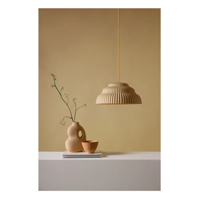 Kaskad ceramic suspension lamp | Beige