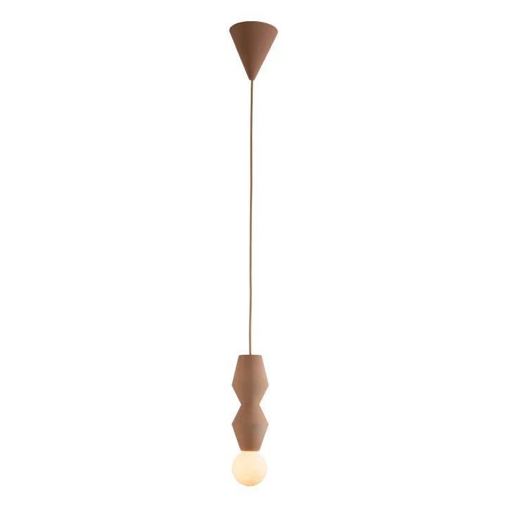 Stucco 2 ceramic pendant | Brown- Product image n°0