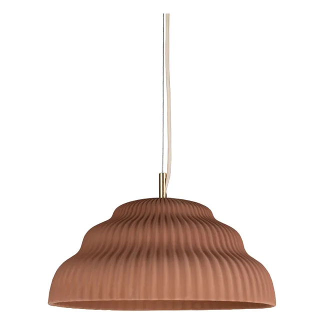 Kaskad ceramic suspension lamp | Rust