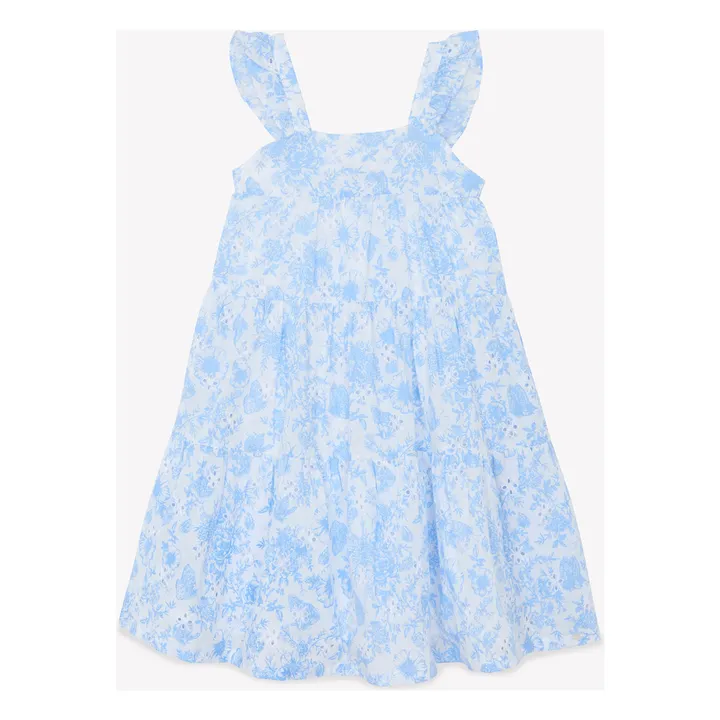 Vestido floral bordado | Blanco- Imagen del producto n°5