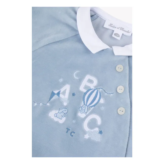 Pyjama ABC | Bleu gris