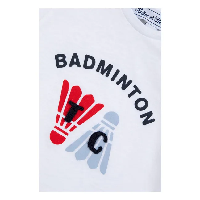 Camiseta de los volantes de bádminton | Blanco