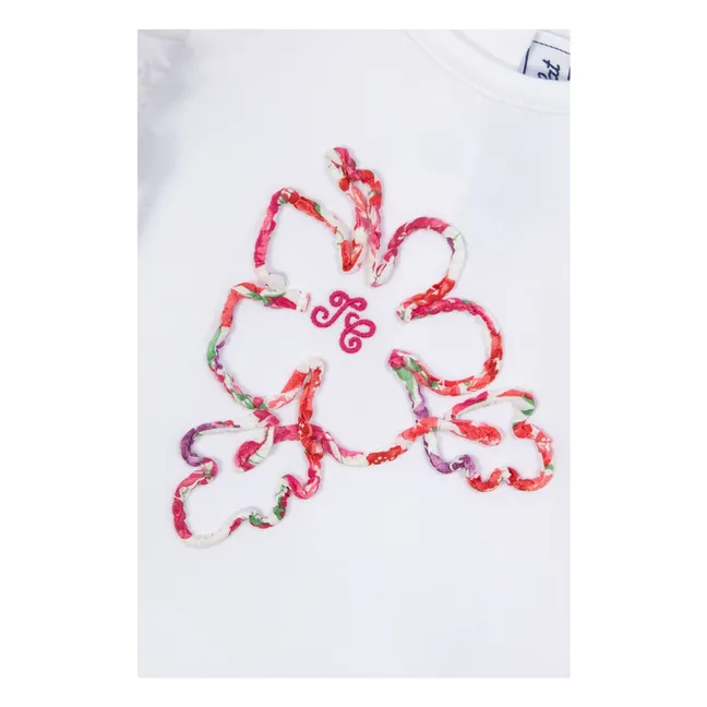 T-shirt Hibiscus Liberty | Blanc