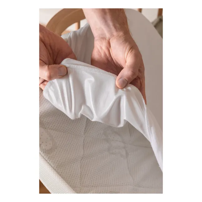 Funda de colchón para cuna  | Blanco