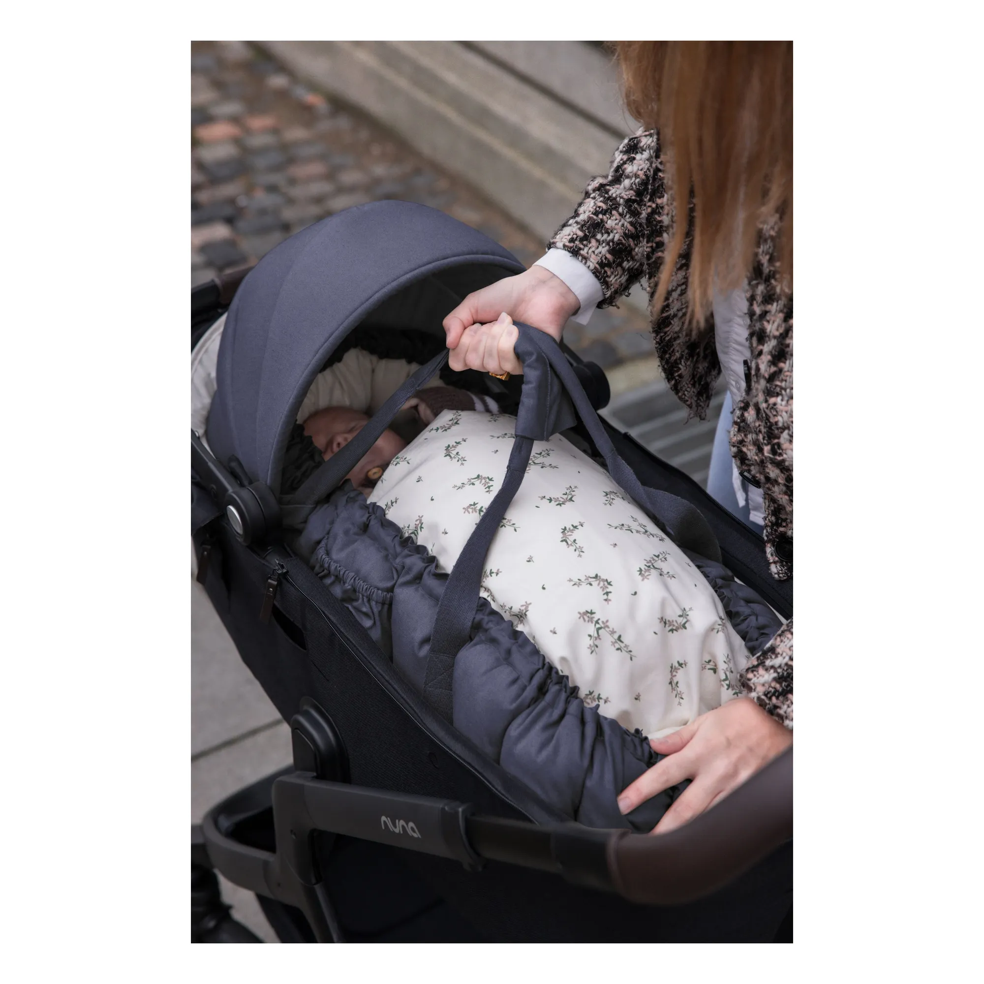 Capote pour couffin bébé 3 en 1 | Bleu- Image produit n°2