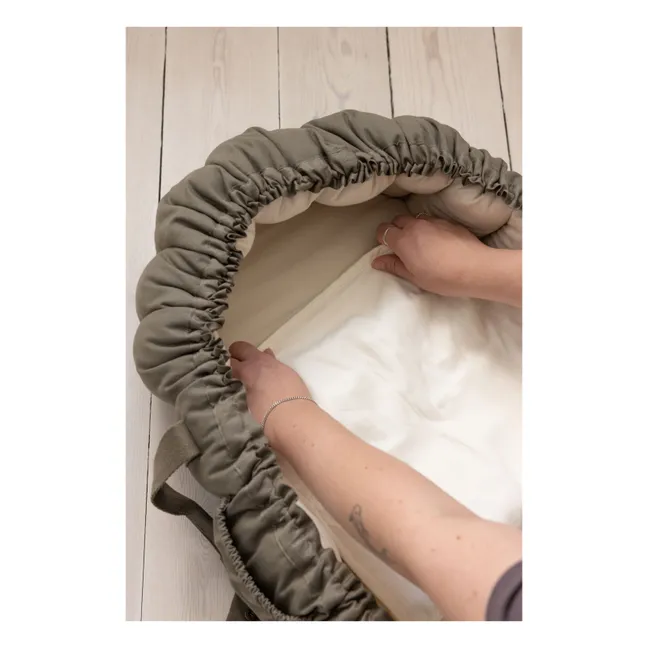 3-in-1 baby bassinet mattress cover | White