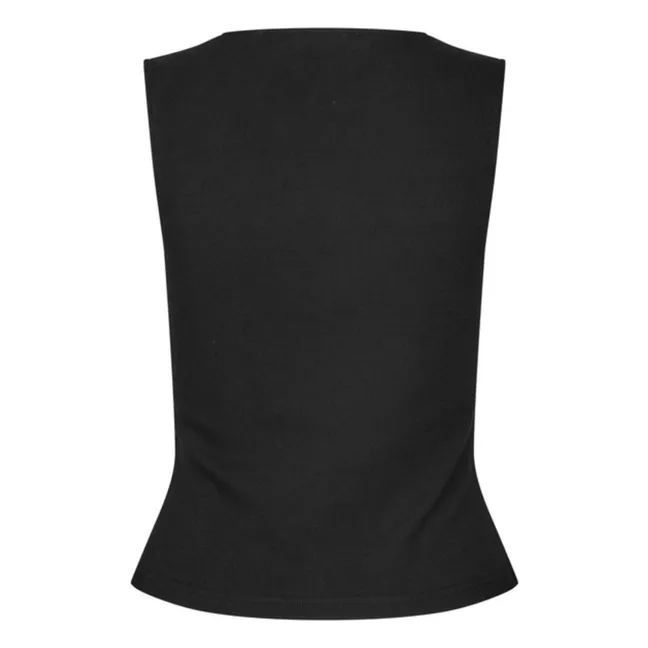Sathea Organic Cotton Top | Black